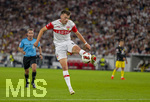 19.09.2026, Fussball 1. Bundesliga 2026/2027, 4.Spieltag, VfB Stuttgart - Borussia Dortmund, in der MHP-Arena Stuttgart, Dzenan Pejcinovic (Stuttgart) am Ball 