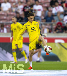 19.09.2026, Fussball 1. Bundesliga 2026/2027, 4.Spieltag, VfB Stuttgart - Borussia Dortmund, in der MHP-Arena Stuttgart, Konstantinos Karetsas (Borussia Dortmund) beim Aufwärmen 