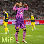 19.09.2026, Fussball 1. Bundesliga 2026/2027, 4.Spieltag, VfB Stuttgart - Borussia Dortmund, in der MHP-Arena Stuttgart, Torwart Gregor Kobel (Borussia Dortmund) jubelt  