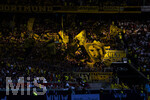 19.09.2026, Fussball 1. Bundesliga 2026/2027, 4.Spieltag, VfB Stuttgart - Borussia Dortmund, in der MHP-Arena Stuttgart, Fans Dortmund im Streiflicht 