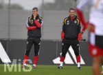 22.09.2026, Fussball DFB-Nationalmannschaft Deutschland, Trainingslager in Herzogenaurach, im Homeground bei ADIDAS, vor den UEFA Nations League Spielen, Training der Nationalmannschaft vor der anwesenden Presse. Co-Trainer Sven Bender (Deutschland) und Co-Trainer Peter Krawietz (Deutschland).