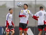 22.09.2026, Fussball DFB-Nationalmannschaft Deutschland, Trainingslager in Herzogenaurach, im Homeground bei ADIDAS, vor den UEFA Nations League Spielen, Nadiem Amiri (Deutschland) am Ball. 