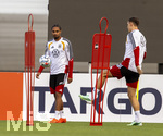 22.09.2026, Fussball DFB-Nationalmannschaft Deutschland, Trainingslager in Herzogenaurach, im Homeground bei ADIDAS, vor den UEFA Nations League Spielen, li: Kevin Schade (Deutschland), Niko Schlotterbeck (Deutschland). 