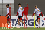 22.09.2026, Fussball DFB-Nationalmannschaft Deutschland, Trainingslager in Herzogenaurach, im Homeground bei ADIDAS, vor den UEFA Nations League Spielen, v.li: Kevin Schade (Deutschland), Kai Havertz (Deutschland), Chris Führich (Deutschland)