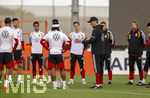 22.09.2026, Fussball DFB-Nationalmannschaft Deutschland, Trainingslager in Herzogenaurach, im Homeground bei ADIDAS, vor den UEFA Nations League Spielen, Bundestrainer Jürgen Klopp (Deutschland) hält eine Rede vor seinen Spielern 