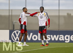 22.09.2026, Fussball DFB-Nationalmannschaft Deutschland, Trainingslager in Herzogenaurach, im Homeground bei ADIDAS, vor den UEFA Nations League Spielen, v.lI. Jonathan Tah (Deutschland), Yann Aurel Bisseck