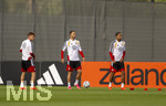 22.09.2026, Fussball DFB-Nationalmannschaft Deutschland, Trainingslager in Herzogenaurach, im Homeground bei ADIDAS, vor den UEFA Nations League Spielen, v.lI. Joshua Kimmich, Max Rosenfelder, Kevin Schade