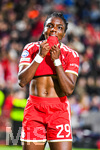 22.09.2026, Unterhaching, Deutschland. UEFA Women's Champions League, 1. Spieltag der Ligaphase: FC Bayern München Frauen gegen Manchester City. UWCL-Auftakt der FC Bayern Frauen und erstes UWCL-Pflichtspiel im neuen Zuhause Sportpark Unterhaching. Edna Imade (FC Bayern Frauen)