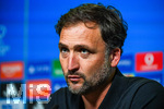 22.09.2026, Unterhaching, Deutschland. UEFA Women's Champions League, 1. Spieltag der Ligaphase: FC Bayern München Frauen gegen Manchester City. UWCL-Auftakt der FC Bayern Frauen und erstes UWCL-Pflichtspiel im neuen Zuhause Sportpark Unterhaching. Pressekonferenz (PK) mit Andrée Jeglertz (Cheftrainer, Manchester City Frauen)