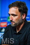 22.09.2026, Unterhaching, Deutschland. UEFA Women's Champions League, 1. Spieltag der Ligaphase: FC Bayern München Frauen gegen Manchester City. UWCL-Auftakt der FC Bayern Frauen und erstes UWCL-Pflichtspiel im neuen Zuhause Sportpark Unterhaching. Pressekonferenz (PK) mit Andrée Jeglertz (Cheftrainer, Manchester City Frauen)