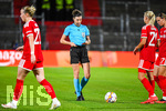 22.09.2026, Unterhaching, Deutschland. UEFA Women's Champions League, 1. Spieltag der Ligaphase: FC Bayern München Frauen gegen Manchester City. UWCL-Auftakt der FC Bayern Frauen und erstes UWCL-Pflichtspiel im neuen Zuhause Sportpark Unterhaching. Schiedsrichterin