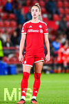 22.09.2026, Unterhaching, Deutschland. UEFA Women's Champions League, 1. Spieltag der Ligaphase: FC Bayern München Frauen gegen Manchester City. UWCL-Auftakt der FC Bayern Frauen und erstes UWCL-Pflichtspiel im neuen Zuhause Sportpark Unterhaching. Giulia Gwinn (FC Bayern Frauen)