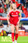 22.09.2026, Unterhaching, Deutschland. UEFA Women's Champions League, 1. Spieltag der Ligaphase: FC Bayern München Frauen gegen Manchester City. UWCL-Auftakt der FC Bayern Frauen und erstes UWCL-Pflichtspiel im neuen Zuhause Sportpark Unterhaching. Glódís Perla Viggósdóttir (FC Bayern Frauen)