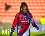 22.09.2026, Unterhaching, Deutschland. UEFA Women's Champions League, 1. Spieltag der Ligaphase: FC Bayern München Frauen gegen Manchester City. UWCL-Auftakt der FC Bayern Frauen und erstes UWCL-Pflichtspiel im neuen Zuhause Sportpark Unterhaching. Edna Imade (FC Bayern Frauen)