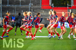 22.09.2026, Unterhaching, Deutschland. UEFA Women's Champions League, 1. Spieltag der Ligaphase: FC Bayern München Frauen gegen Manchester City. UWCL-Auftakt der FC Bayern Frauen und erstes UWCL-Pflichtspiel im neuen Zuhause Sportpark Unterhaching. Aufwärmen