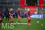 22.09.2026, Unterhaching, Deutschland. UEFA Women's Champions League, 1. Spieltag der Ligaphase: FC Bayern München Frauen gegen Manchester City. UWCL-Auftakt der FC Bayern Frauen und erstes UWCL-Pflichtspiel im neuen Zuhause Sportpark Unterhaching. Aufwärmen Giulia Gwinn (FC Bayern Frauen)