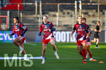 22.09.2026, Unterhaching, Deutschland. UEFA Women's Champions League, 1. Spieltag der Ligaphase: FC Bayern München Frauen gegen Manchester City. UWCL-Auftakt der FC Bayern Frauen und erstes UWCL-Pflichtspiel im neuen Zuhause Sportpark Unterhaching. Aufwärmen Franziska Kett (FC Bayern Frauen)