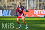 22.09.2026, Unterhaching, Deutschland. UEFA Women's Champions League, 1. Spieltag der Ligaphase: FC Bayern München Frauen gegen Manchester City. UWCL-Auftakt der FC Bayern Frauen und erstes UWCL-Pflichtspiel im neuen Zuhause Sportpark Unterhaching. Aufwärmen Linda Dallmann (FC Bayern Frauen)