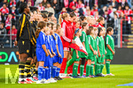 22.09.2026, Unterhaching, Deutschland. UEFA Women's Champions League, 1. Spieltag der Ligaphase: FC Bayern München Frauen gegen Manchester City. UWCL-Auftakt der FC Bayern Frauen und erstes UWCL-Pflichtspiel im neuen Zuhause Sportpark Unterhaching. Spielerinnen vor Anpfiff