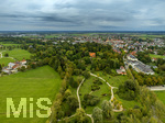24.09.2026,  Bad Wörishofen im Unterallgäu. Vorne Kurpark, rechts Hotel Sonnenhof