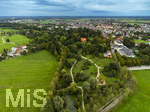 24.09.2026,  Bad Wörishofen im Unterallgäu. Vorne Kurpark, rechts Hotel Sonnenhof