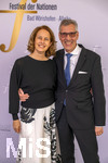 26.09.2026, Internationales Klassikfestival: Festival der Nationen 2026, im Kurhaus Bad Wörishofen (Unterallgäu), Vor dem Eröffnungskonzert mit Sol Gabetta, VIP-Empfang der Ehrengäste, Intendant Winfried Roch mit Ehefrau