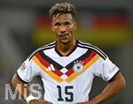 27.09.2026, Fussball UEFA Nations-League 2026/2027, 2.Spieltag, Deutschland - Griechenland, in der WWK-Arena Augsburg, Bambase Conte  (Deutschland) nachdenklich.