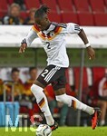 27.09.2026, Fussball UEFA Nations-League 2026/2027, 2.Spieltag, Deutschland - Griechenland, in der WWK-Arena Augsburg, Yann Aurel Bisseck (Deutschland) am Ball.