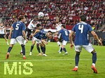 27.09.2026, Fussball UEFA Nations-League 2026/2027, 2.Spieltag, Deutschland - Griechenland, in der WWK-Arena Augsburg, Yann Aurel Bisseck (Deutschland) im Duell.