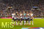 27.09.2026, Fussball UEFA Nations-League 2026/2027, 2.Spieltag, Deutschland - Griechenland, in der WWK-Arena Augsburg, Mannschaftsfoto Deutschland, mit Torwart Alexander Nübel (Deutschland), Yann Aurel Bisseck (Deutschland), Jonathan Tah (Deutschland), Joshua Kimmich (Deutschland), Felix Nmecha (Deutschland), Kevin Schade (Deutschland), Josha Vagnoman (Deutschland), Bambase Conte (Deutschland), Nathaniel Brown (Deutschland), Karim Adeyemi (Deutschland), Younes Ebnoutalib (Deutschland) 