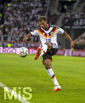 27.09.2026, Fussball UEFA Nations-League 2026/2027, 2.Spieltag, Deutschland - Griechenland, in der WWK-Arena Augsburg, Bambase Conte (Deutschland) am Ball 