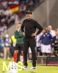 27.09.2026, Fussball UEFA Nations-League 2026/2027, 2.Spieltag, Deutschland - Griechenland, in der WWK-Arena Augsburg, Bundestrainer Jürgen Klopp (Deutschland) wütend an der Seitenlinie.