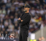 27.09.2026, Fussball UEFA Nations-League 2026/2027, 2.Spieltag, Deutschland - Griechenland, in der WWK-Arena Augsburg, Bundestrainer Jürgen Klopp (Deutschland) nachdenklich an der Seitenlinie. 