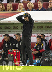 27.09.2026, Fussball UEFA Nations-League 2026/2027, 2.Spieltag, Deutschland - Griechenland, in der WWK-Arena Augsburg, Bundestrainer Jürgen Klopp (Deutschland) fassungslos