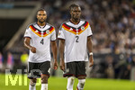 27.09.2026, Fussball UEFA Nations-League 2026/2027, 2.Spieltag, Deutschland - Griechenland, in der WWK-Arena Augsburg, v.li: Jonathan Tah (Deutschland), Yann Aurel Bisseck (Deutschland) 
