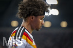 27.09.2026, Fussball UEFA Nations-League 2026/2027, 2.Spieltag, Deutschland - Griechenland, in der WWK-Arena Augsburg, Karim Adeyemi (Deutschland) nachdenklich 