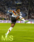 27.09.2026, Fussball UEFA Nations-League 2026/2027, 2.Spieltag, Deutschland - Griechenland, in der WWK-Arena Augsburg, Serge Gnabry (Deutschland) in Aktion 