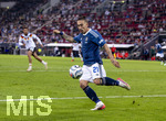 27.09.2026, Fussball UEFA Nations-League 2026/2027, 2.Spieltag, Deutschland - Griechenland, in der WWK-Arena Augsburg, Kostas Tsimikas (Griechenland) am Ball 