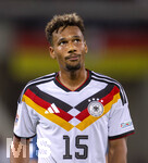 27.09.2026, Fussball UEFA Nations-League 2026/2027, 2.Spieltag, Deutschland - Griechenland, in der WWK-Arena Augsburg, Bambase Conte (Deutschland) nachdenklich 