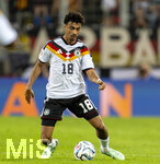27.09.2026, Fussball UEFA Nations-League 2026/2027, 2.Spieltag, Deutschland - Griechenland, in der WWK-Arena Augsburg, Nathaniel Brown (Deutschland) am Ball 