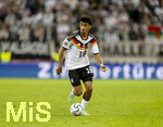 27.09.2026, Fussball UEFA Nations-League 2026/2027, 2.Spieltag, Deutschland - Griechenland, in der WWK-Arena Augsburg, Nathaniel Brown (Deutschland) am Ball 