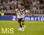 27.09.2026, Fussball UEFA Nations-League 2026/2027, 2.Spieltag, Deutschland - Griechenland, in der WWK-Arena Augsburg, Nathaniel Brown (Deutschland) am Ball 