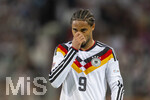 27.09.2026, Fussball UEFA Nations-League 2026/2027, 2.Spieltag, Deutschland - Griechenland, in der WWK-Arena Augsburg, Kevin Schade (Deutschland) nachdenklich 