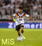 27.09.2026, Fussball UEFA Nations-League 2026/2027, 2.Spieltag, Deutschland - Griechenland, in der WWK-Arena Augsburg, Nathaniel Brown (Deutschland) am Ball 
