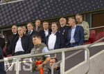 27.09.2026, Fussball UEFA Nations-League 2026/2027, 2.Spieltag, Deutschland - Griechenland, in der WWK-Arena Augsburg, Funktionäre auf der Tribüne, mit Sportdirektor Rudi Völler (Deutschland), DFB-Geschäftsführer Andreas Rettig (Deutschland), DFB Präsident Bernd Neuendorf (Deutschland), und anderen. 
