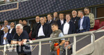 27.09.2026, Fussball UEFA Nations-League 2026/2027, 2.Spieltag, Deutschland - Griechenland, in der WWK-Arena Augsburg, Funktionäre auf der Tribüne, mit Sportdirektor Rudi Völler (Deutschland), DFB-Geschäftsführer Andreas Rettig (Deutschland), DFB Präsident Bernd Neuendorf (Deutschland), und anderen. 