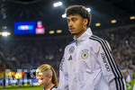 27.09.2026, Fussball UEFA Nations-League 2026/2027, 2.Spieltag, Deutschland - Griechenland, in der WWK-Arena Augsburg, Nathaniel Brown (Deutschland) kommt auf den rasen