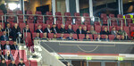 27.09.2026, Fussball UEFA Nations-League 2026/2027, 2.Spieltag, Deutschland - Griechenland, in der WWK-Arena Augsburg, Funktionäre auf der Tribüne, mit Sportdirektor Rudi Völler (Deutschland), DFB-Geschäftsführer Andreas Rettig (Deutschland), DFB Präsident Bernd Neuendorf (Deutschland), und anderen. 