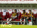 27.09.2026, Fussball UEFA Nations-League 2026/2027, 2.Spieltag, Deutschland - Griechenland, in der WWK-Arena Augsburg, Nadiem Amiri (Deutschland), Kevin Schade (Deutschland), Torwart Marc Andre ter Stegen (Deutschland) 
