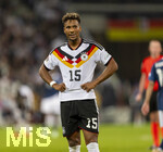 27.09.2026, Fussball UEFA Nations-League 2026/2027, 2.Spieltag, Deutschland - Griechenland, in der WWK-Arena Augsburg, Bambase Conte (Deutschland) nachdenklich 